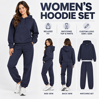 Ensemble survêtement homme personnalisé : sweat à capuche et pantalon de jogging bleu marine – Fabricant OEM/ODM, fournisseur en gros pour marques