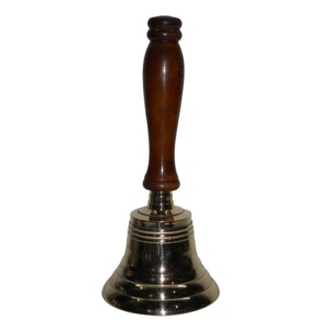Tample Use Solid Brass <b>Hand</b> Bell With Wood Handle Wholesale Restaurant Service High Quality Home Decorative Item New Design - Product Image 3