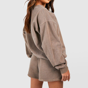 High Quality Women's Two Piece Twin Tracksuit <b>Set</b> Full Sleeve T-Shirt Shorts Summer 2026 Style Quick Dry Breathable - Product Image 2
