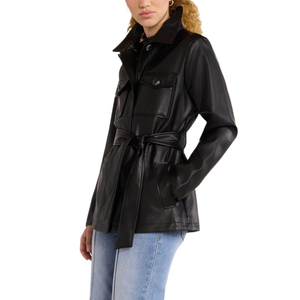 แจ็คเก็ตหนังผู้หญิงทันสมัยปี 2026 คุณภาพสูง ดีไซน์สั่งทำพิเศษ หนังวัว ปกพับได้ - Product Image 6