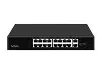 Conmutador POE Ethernet Escritorio no administrado 16 puertos 10/100Mbps Conmutador POE de red inversa con enlace TP de enlace ascendente de 2 puertos
