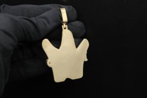 สร้อยคอจี้เพชรแบบฮิปฮอป ชุบโรเดียมเทียม สแตนเลสสตีล - Product Image 4