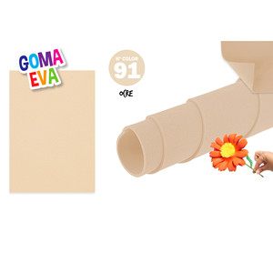 N36 ochre 10U Goma EVA 40X60Cm 2mm polyfoam crafts - Product Image 1