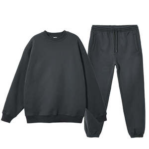 baggy pants sweatsuits sweatpants Men Tracksuits Sweatsuits Fleece Jogging Jogger Pants Sweatpants and <b>Hoodie</b> Set - Product Image 2