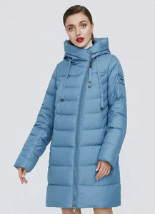 Longue doudoune d'hiver pour femme, manteau épais pour femme, capuche chaude, vêtements en coton de marque pour femme, hiver, grande taille - Product Image 3