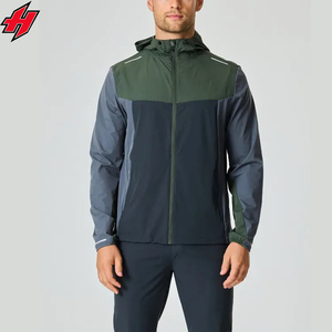 Unisex Streetwear Fashion <b>Polyester</b> Tracksuit Zip Jacket Pants <b>Jogger</b> Windbreaker Sets Breathable Lightweight Hooded 2 Piece - Product Image 3