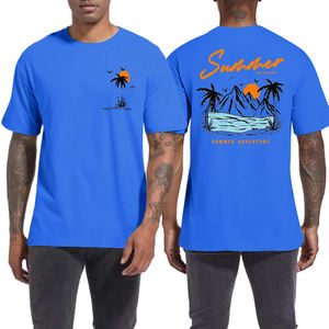 เสื้อยืดคอกลมแขนสั้นสำหรับผู้ชายเสื้อยืดปักลายโฟมทรงโอเวอร์ไซส์ - Product Image 5