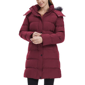 Parkas para mujer, chaqueta suave ligera con cuello levantado, cortavientos impermeable a prueba de viento con capucha para otoño, senderismo al aire libre - Product Image 5
