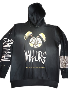 Sweat à capuche unisexe SIBRIN, fabriqué en usine, effet délavé, broderie, strass, imprimé vieilli, logo personnalisé, streetwear d'hiver - Product Image 4