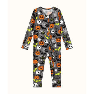 Combinaison convertible en bambou avec fermeture éclair pour bébé, design avec fermeture éclair intégrée aux pieds - Product Image 6