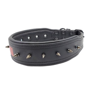 ปลอกคอสุนัขบุนวมหนังทำด้วยมือมีปุ่มสไปค์ผู้ผลิตชั้นนำ - Product Image 4