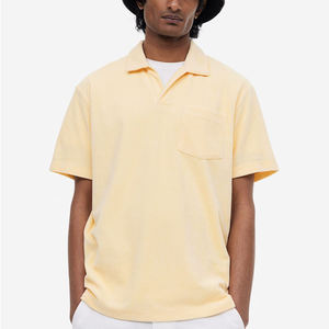 Camiseta personalizada para hombre con Cuello clásico y estampado completo 100% algodón Terry Fabric para POLO OEM - Product Image 3