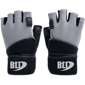 Guantes de Levantamiento de Pesas BLD Antideslizantes y Transpirables de Medio Dedo con Correa de Muñeca Ajustable, Equipo de Gimnasio y Fitness Unisex de Cuero PU - Product Image 6