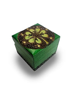 กล่องไม้ใส่ดอกไม้สีขาวล้างได้เองของขวัญและงานฝีมือกล่องไม้สัญลักษณ์ติดผนังทำในอินเดีย - Product Image 2