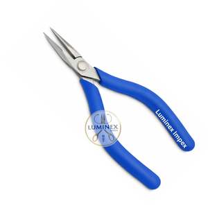 Alicates de Punta de Aguja de Precisión, Acero Inoxidable, Mordazas Redondeadas Ultra Suaves, Seguros para ESD, Antimagnéticos, Profesionales para Electrónica Micro - Product Image 5