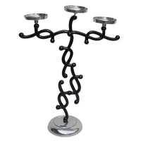 Premium Vintage siyah silindir mum tutucu iki ton Metal zanaat parti dekorasyon mum adak tutucu fantezi tasarım mumluk