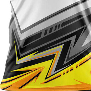 Camisetas de gimnasio de manga corta informales para hombre, impresión por sublimación personalizada, venta al por mayor, poliéster Spandex tejido para polos para Joggi - Product Image 5