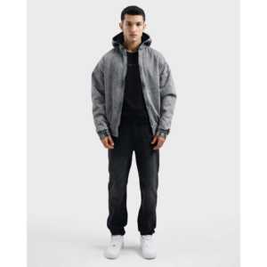 Chaqueta de mezclilla lavada para hombre, estilo cortavientos, ropa exterior cómoda - Product Image 3