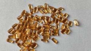 หินซิทรีนสีเหลืองธรรมชาติขนาด1.5x3มม. หินซิทรินทรงเรียวบาแกตต์ทรงหลวมอัญมณีซิทริน - Product Image 3