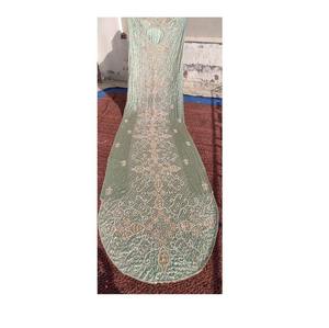 Traditional Somali Wedding Dirac Fabric Elegant <b>Beaded</b> Silk Dress Material Wholesale <b>Supply</b> from India - Product Image 6
