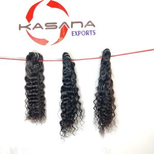Raw Indian 100% Natural bundle Vente en gros Double Drawn brut cuticule alignée tissage non transformé pas cher extensions de cheveux humains - Product Image 2