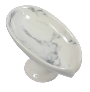 Porte-savon en pierre naturelle de luxe Boîte à savon en marbre durable pour évier de salle de bain ou comptoir de cuisine - Product Image 1