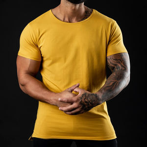 T-shirt surdimensionné Vintage lavé à l'acide pour hommes Logo personnalisé 100% T-shirt blanc en coton épais avec motif solide - Product Image 3