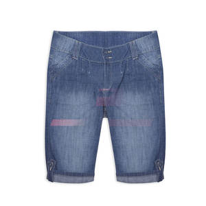 Best Selling Men's Casual <b>Jeans</b> Shorts 100% Cotton Quick Dry Breathable <b>Elastic</b> <b>Waist</b> Customizable Logo Design - Product Image 1