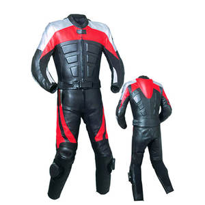 Traje de Motocicleta de Cuero Genuino de Alta Calidad, Impermeable y Resistente al Viento, Talla Grande, Personalizable para Carreras de Autos y Ropa Deportiva - Product Image 3