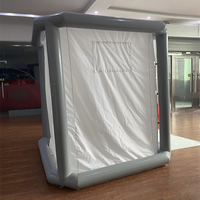 Simulateur de golf domestique gonflable, tente de garage d'entraînement, cage de frappe portable pour usage intérieur, sans écran inclus