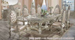 Juego de Mesa de Comedor de Madera de Teca Hecho a Mano de Estilo Italiano Moderno con Tamaño Personalizado y Diseño Duradero - Product Image 2