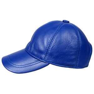 Bon marché, casquette d'hiver en cuir véritable pour hommes, chaude, classique, personnalisée, service Oem, casquettes en cuir à vendre - Product Image 1