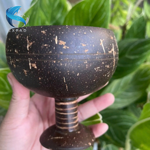 Cuencos de cáscara de coco con logotipo personalizado, cuencos de servicio biodegradables naturales - Product Image 1