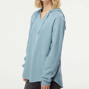 Sudadera con capucha para mujer MOVATEXTILE, color personalizado, con estampado flocado a juego con el tejido y termoadhesivo, fabricada en Pakistán - Product Image 1