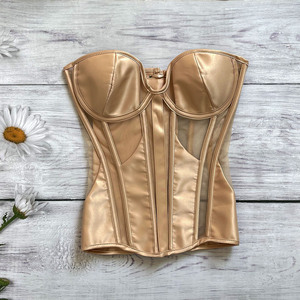 Fábrica al por mayor OEM gótico boda cintura entrenador de moda bajo busto Cincher malla Bustier acero deshuesado Shapers encaje hasta corsé - Product Image 6