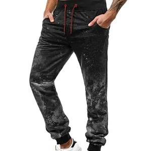 Pantalon de survêtement Style Vintage délavé à l'acide, Joggers extensibles, polaire évasée, empilé, droit, unisexe