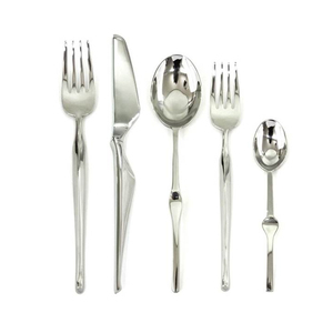 ชุดช้อนส้อมมีดช้อนเงินแบบนำกลับมาใช้ใหม่ได้ - Product Image 1