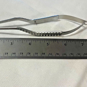 กรรไกรตัดเส้นเลือดฝอยตาแบบใช้ซ้ำได้ ยี่ห้อ Castroviejo Yasargil สีเงิน สำหรับการผ่าตัดขนาดเล็ก ได้รับการรับรองมาตรฐาน CE ISO13485 ระดับ Class I - Product Image 6