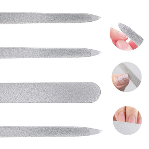 Ensemble de limes à ongles à poignée d'avion 4 pièces en acier inoxydable pour la maison et le salon - Product Image 3
