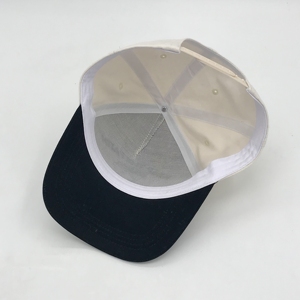 Gorra de béisbol estructurada de algodón con bordado personalizado de 5 paneles, estilo callejero, estampado de hojaldre, patrón de puntos tono sobre tono, deportivo común - Product Image 5