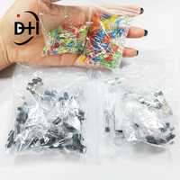 Kit de Composants Électroniques Géant 1900 Pièces, Comprenant Assortiment + Condensateurs + Résistances + LED + Transistors + Jacks DC + PCB + Amplificateur Opérationnel
