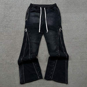 Rhinestones Impresión Jogging Track Sweat Suit Unisex Hombres Jogger Sweatsuit Chándal Pantalones de chándal Conjunto con capucha - Product Image 5