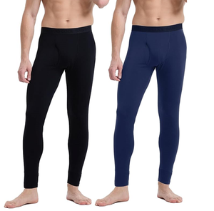 Ropa Interior Térmica para Hombre, Calzoncillos Largos con Forro Suave y Cálido, Gruesos, Ligeros, Pantalones de Capa Base para Clima Frío - Product Image 1