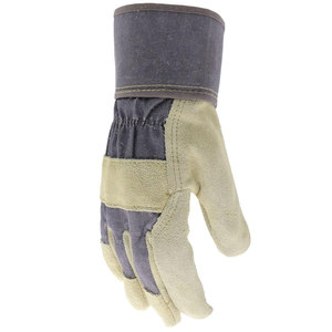 Guantes de trabajo de algodón de cuero Uso diario Deportes al aire libre Construcción industrial Garaje Patio Jardín Cuatro estaciones Trabajo comercial - Product Image 4