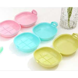 Vente en gros Bestseller : Boîte à savon en plastique pour salle de bain, design à fermeture à pression, boîte à savon de voyage portable, ensemble de 2/3 pièces, moderne pour - Product Image 4