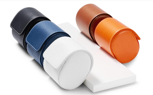 Boîtier de montre en cuir de buffle de haute qualité pour hommes Meilleur prix étui à bijoux de fabricant indien - Product Image 6