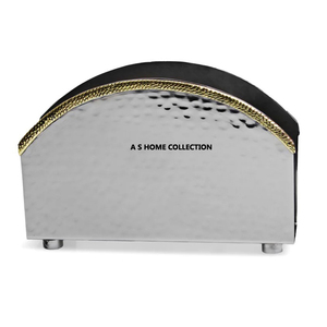 New Design Luxury Metal Scalloped <b>Napkin</b> Seat Restaurant Home Decorative Tissues Stand <b>Napkin</b> <b>Holder</b> - Product Image 6