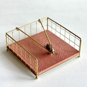 ตะกร้าผ้าเช็ดปากเหล็กแบบทำมือสำหรับใช้ในบ้านและร้านอาหาร - Product Image 1