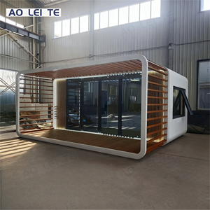 Maison préfabriquée en conteneur modulaire Apple Cabin avec balcon Personnalisation acceptable pour <span class=keywords><strong>magasin</strong></span>, bureau ou usage résidentiel - Product Image 1