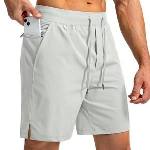 <b>Men</b> Zippered Pocket Running <b>Shorts</b> Lightweight <b>Sweat</b>-wicking Quick-drying <b>Shorts</b> Fitness Sports Drawstring <b>Shorts</b> - Product Image 4
